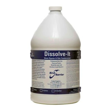 Bird Barrier Bird Barrier Dissolve-It Waste Digester & Odor Counteractant, Gallon Bottle - CL-3000 CL-3000
